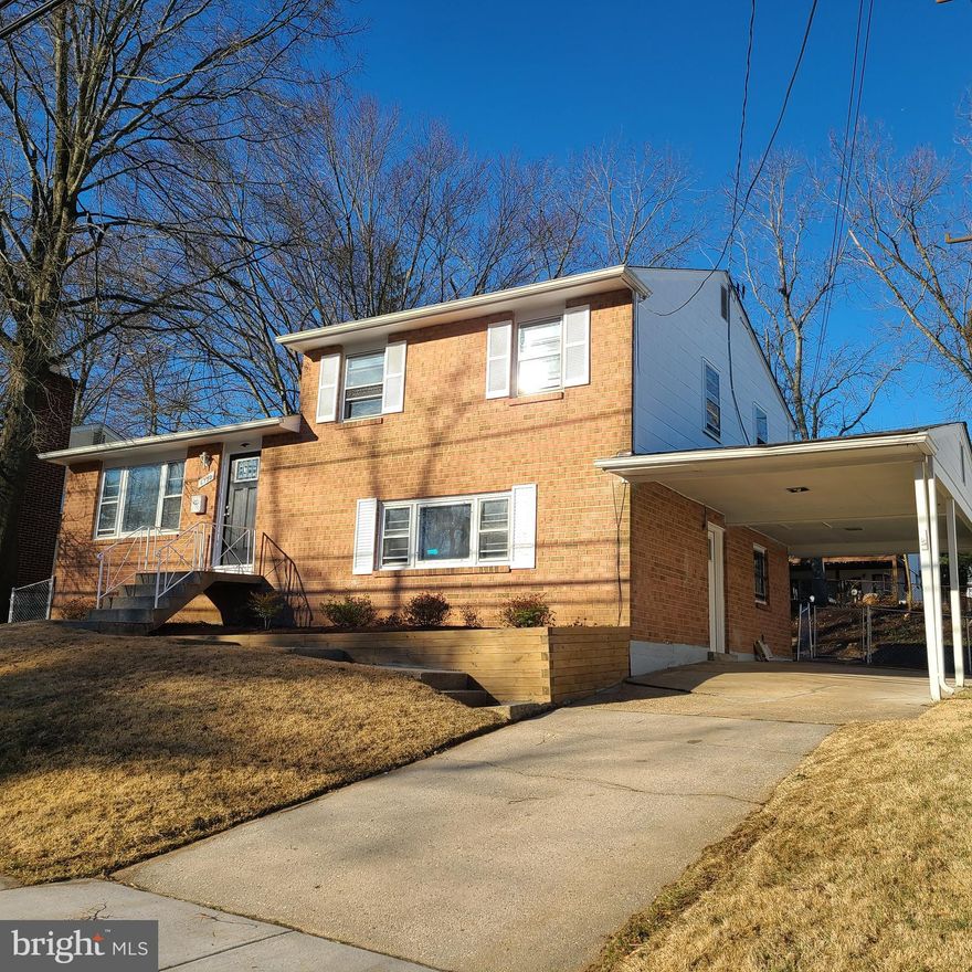 Welcome to your new home! This is a GREAT home with 4 levels at an excellent location. Brand NEW roof, brand NEW HVAC installed, REPLACED and UPGRADED the main electric cable and panel, all NEW doors and closet doors. Brand new kitchen with Stainless Steel Appliances, NEW Quartz Countertops, NEW backsplash, floor, and cabinets with an opened concept to the dining area and living room. The main and top floors have been fully refinished and a brand NEW floor installed on the third and fourth levels. The upper level provides you with 3 bedrooms and 2 newly renovated bathrooms. Walk down to the third level and see the very spacious family room, find your fourth bedroom with two closets, a fully renovated bathroom, and an entrance to/from the carport and patio. Go one more level to your fifth bedroom retreat! Enjoy your fenced backyard with a covered Deck right off the dining area. Public transportation is readily available. You can walk to the bus. Orange and Green line METRO Stations within 3 miles, both with plenty of parking. The University of Maryland, PGCC a few miles away, and plenty of shopping and restaurants a short drive away.