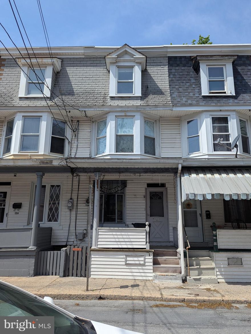 BACK ON MARKET. NO FAULT OF THE SELLER. The price is right for this three-bedroom, one-bath brick row home. The back deck overlooks the river. It needs a complete overhaul.  Call today to set up your private showing.