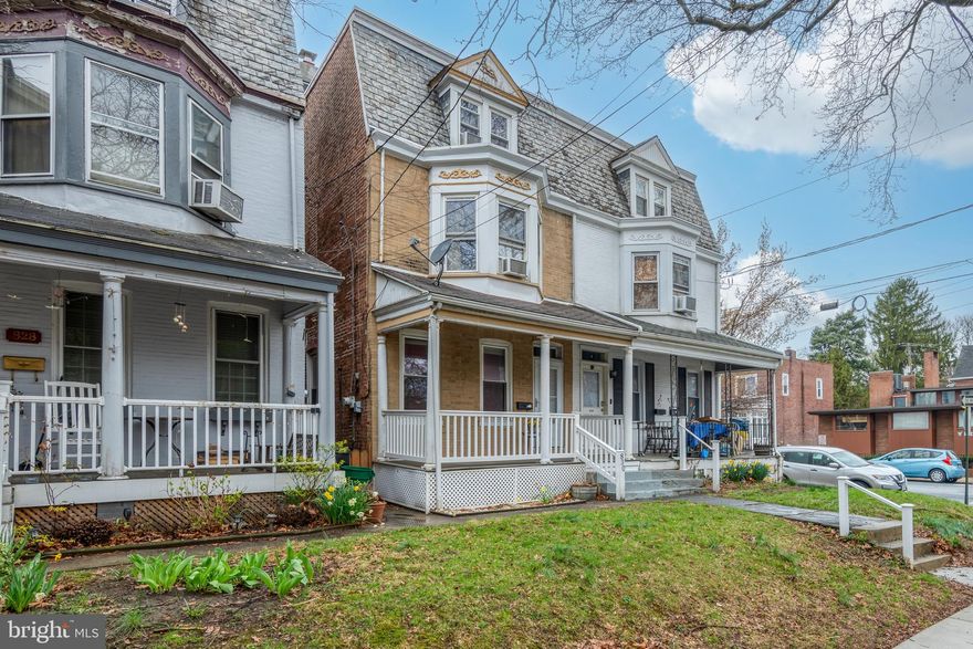 Nestled in a charming neighborhood, this semi-detached home is within walking distance to the train station, restaurants, shops and the hospital.  With 1,932 square feet of thoughtfully designed living space, this residence invites you to experience a lifestyle of warmth and sophistication. Step inside to discover a welcoming interior adorned with rich wood floors that exude character and charm. The traditional floor plan offers a formal dining room, perfect for hosting intimate gatherings or festive celebrations. The eat-in kitchen features stainless steel appliances, including a built-in microwave, gas oven/range, and dishwasher.  The home boasts four spacious bedrooms, each designed to be a serene retreat. The 2 full bathrooms feature a stall shower and a tub shower, providing a perfect blend of convenience and luxury. Ceiling fans throughout the home enhance comfort, while the inviting carpet in the bedrooms adds a cozy touch. The property is situated on a manageable 0.05-acre lot, allowing for easy upkeep while still providing a sense of outdoor space. The unfinished basement with walkout stairs offers endless possibilities for customization, whether you envision a home gym, a creative studio, or additional storage space. This versatile area is a blank canvas awaiting your personal touch. This residence is not just a home; it's a lifestyle.  With its blend of classic architecture and modern conveniences, this property is a rare find that promises comfort, style, and a sense of belonging.  Peace of mind with a 1 year AHS Home Warranty included.