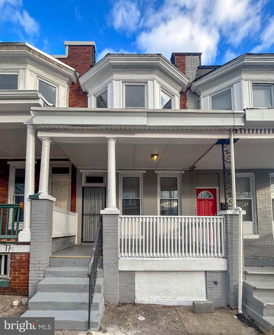 List price is Opening Bid at the Online auction to be conducted on Auctioneers website.
- Auction ends Wednesday, January 24, 2024 @ 1:00 PM. Improved porchfront townhome in the "Easterwood" neighborhood of Baltimore City includes 3 bedrooms and 1 full bathroom. The main level of the home is improved by a living room, dining area and a kitchen with access to the fenced in back yard. The upper level includes 3 bedrooms and 1 full bathroom. The basement is accessed from outside the home with storage space & utilities. Features Include: Fenced in back yard. Vinyl & Carpet throughout home. Forced Hot Air. Do not miss this great opportunity!