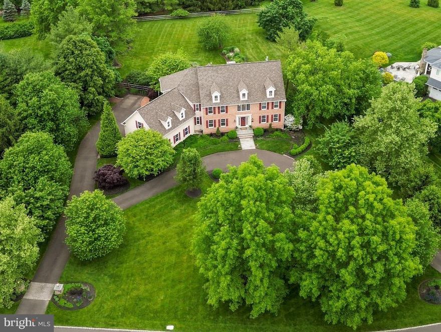 Welcome to 4 Greenbriar Circle, in the highly desirably Preserve at Weatherfield neighborhood of Upper Makefield township, Newtown PA. Enter from the front door to the grand foyer and notice to the high ceilings and the dual staircase for a beautiful entry way. The main level features a formal living room, large office with a fireplace and a formal dining area leading to the butlers pantry and into the kitchen. The large chefs kitchen features an oversized island, breakfast area with heated floors for chilly days, two large sub zero built in refrigerators and two built in dishwashers for convenience. Adjacent to the kitchen is the mudroom/laundry area with a separate door leading out to the side of the home. The kitchen and breakfast area open to glass sliding doors leading to the amazing 1.4 acre fenced in private backyard that includes a custom patio and fire pit which is perfect for your morning coffee or evening dinner. The open floor plan leads from the breakfast area to a large living area with a fireplace and large windows with a view of the picturesque backyard. Two separate hallways with gorgeous arched detail lead back to the office and front entrance area. 
Heading upstairs to he second level you will find the spacious master bedroom and sitting area along with two large walk in closets. The recently remodeled master bathroom includes an oversized walk in shower and two large vanity areas. leaving the master bedroom and heading down the hallway to four more bedrooms. One to include a princess suite with a private bathroom and two more large bedrooms with a hall bath to share. An additional large bedroom above the garage, with a sitting room and a walk in closet  could be perfect for an in-law suite. Moving to the lower level finished basement area, rooms to include a huge open area with a pool table, professional gym area, wine room along with a large lounge area perfect for entertaining. Included in the basement is a full bathroom and four additional rooms for storage. The Preserve at Weaterfield is close to all major highways and is  perfect for commuters going into Philadelphia and New York.  4 Greenbriar Circle has so much to offer including the award winning Council Rock North school district, great restaurants and shopping. Upper Makefield is Bucks County's secret gem and a fantastic place to live. Do not miss this opportunity to live in The Preserve at Weatherfield. Please call to schedule a private showing today!