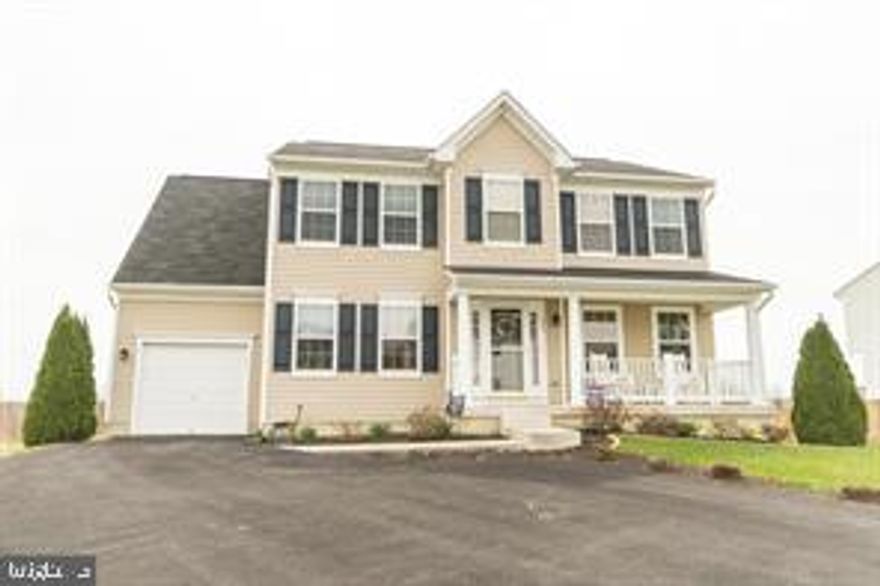 Great location for this one! Very nice 5 bedroom, 3 1/2 bath Colonial in Liberty Run. Formal Living Room, Formal Dining Room, Family Room, Kitchen + Breakfast Nook. Kitchen has all  Stainless Steel Appliances + Island. Deck and Privacy Fenced Back Yard overlooking undeveloped land. Oversize driveway, Lovely Covered Front Porch + 1 car garage and finished walkout level basement.  Put this one on your schedule as soon as possible.