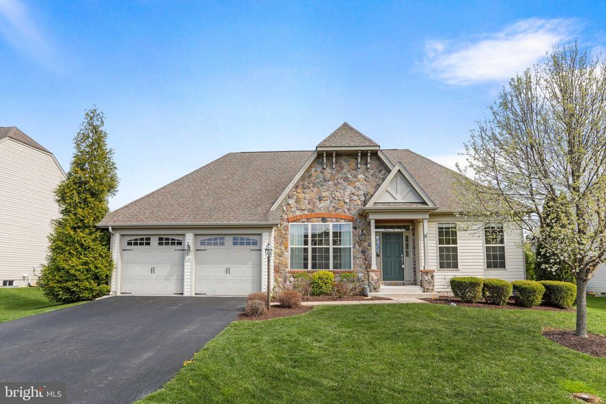 Gorgeous rancher in coveted Beallair with screened-in porch, two stone fireplaces, and finished basement with full bath. If you're looking for a low-maintenance lifestyle and convenient one-floor living, look no further! Imagine never mowing your lawn or shoveling snow again! Lawn maintenance, fertilizing, front bed weeding, mulching, pruning, and more are included in your homeowner's dues, as is snow removal up to your front door. Interior features include surround sound, hardwood floors, and a gourmet kitchen with granite counters,  double wall oven, and 5-burner gas stove with pot filler. This home has a two-car garage and is only a short drive into Charles Town or Harpers Ferry. Washer and dryer are new and carpet was replaced in the two front rooms. See for yourself: schedule a showing or visit the open house on Sunday, 4/10, between 1 and 3 PM!