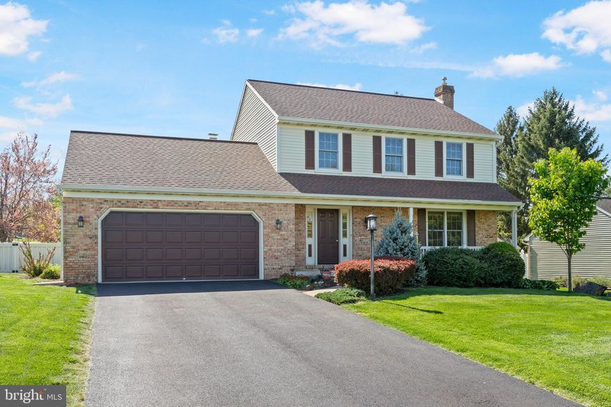Located in one of Lancaster County’s most desirable areas and within Hempfield School District, this brick colonial home offers space, character, and a prime Landisville location. Efficient natural gas heat, central air, and an attached 2-car garage add to the home's practicality. Inside, the spacious great room impresses with soaring ceilings, a floor-to-ceiling brick gas fireplace, a bar with seating, and luxury vinyl plank floors. A bright sunroom provides additional gathering space with views of the flat, fully fenced-in backyard. The main level also features an eat-in kitchen with an island, gas stove and stainless steel appliances, a formal dining room, comfortable living room, wood floors, powder room, and laundry room. Upstairs, the primary suite includes a private bath with a skylight and walk-in shower, while two additional bedrooms and a full hall bath with shower/tub combo complete the second floor. A large unfinished basement adds excellent storage and future expansion potential. Outside, enjoy the welcoming front porch, huge fully fenced in yard, and quiet neighborhood with mature trees. Minutes from Penn State Health Medical Center, Routes 283 and 30, and just a short drive to everything you'd ever need. Don't miss this excellent opportunity to make this home your very own. Call today schedule your private tour!