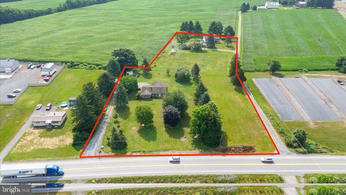 Rare opportunity to acquire a high-exposure commercial site totaling 3.49 acres in Shippensburg, PA. This offering includes three separate residential parcels being sold together, all zoned C-1 Commercial, allowing for a wide variety of permitted uses—retail, office, restaurant, warehouse, mixed-use development, and more.
Located right off the Fayette Street exit of I-81 and positioned on Olde Scotland Road, this site sits in the heart of a rapidly expanding commercial corridor—surrounded by major distribution centers (Walmart, Procter & Gamble), Sheetz, and other national and regional businesses. Excellent visibility, strong traffic counts, and easy highway access make this an ideal location for investors, business owners, and developers looking to establish or expand in a booming market.
All three parcels are being sold together with no exclusions. Existing homes can be repurposed or removed for full site development. Opportunities like this are extremely limited in this area—secure your footprint today.