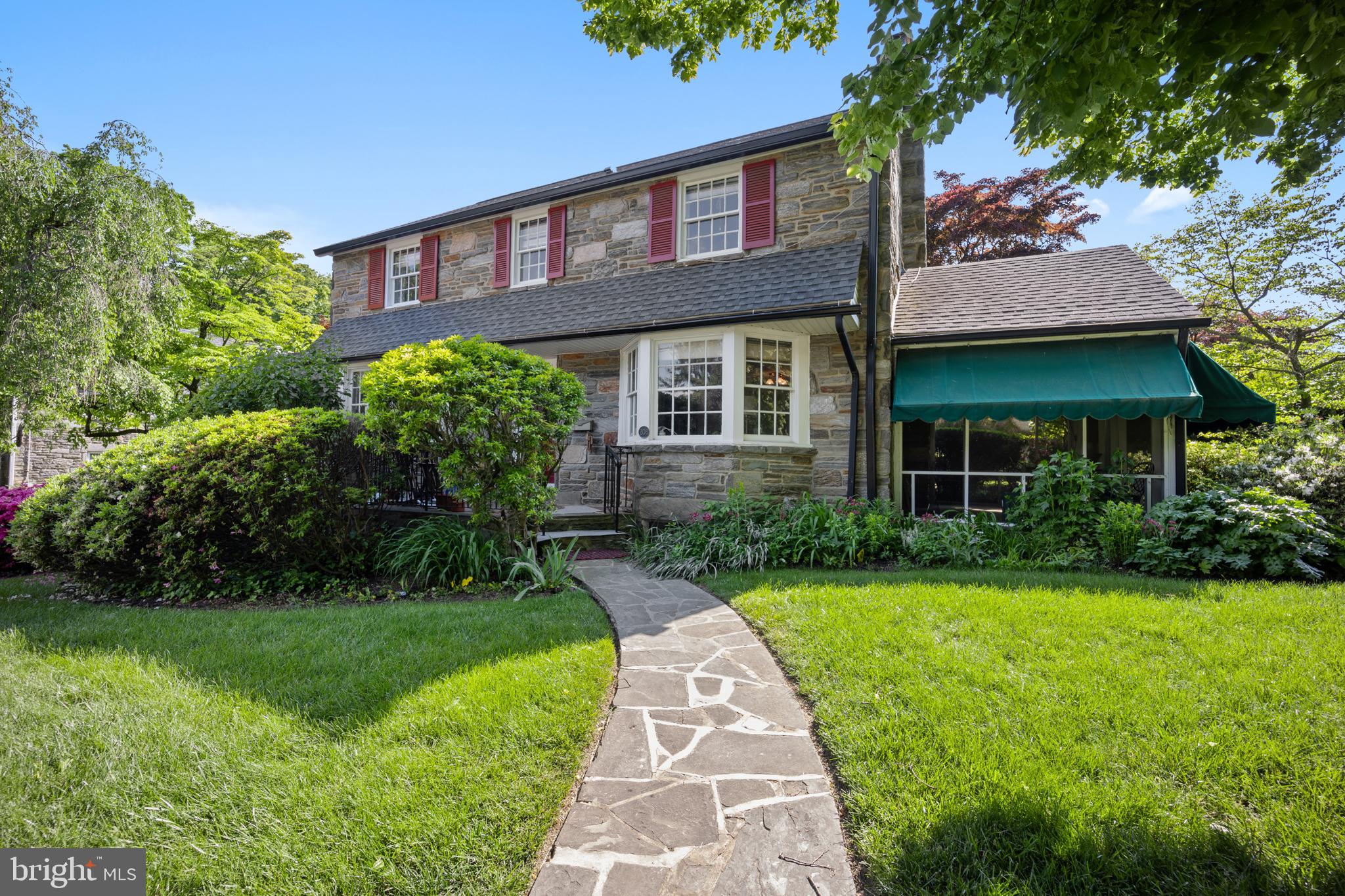 Welcome to the most walk-able neighborhood in prestigious Bala Cynwyd, where you are greeted by friends walking by. As you step inside this impressive Traditional Stone Colonial Home, you feel a sense of calm and warmth. Once inside you're struck by the magnificent well appointed home that holds the stories of years of Holiday celebrations and family milestones shared within the walls. This house has the perfect floor plan: great flow from room to room , updated kitchen , outside sun room. House has a side sun room that is a great option to have your morning coffee or a glass of wine at night to see the neighbors passing by. Spacious living room with a wood burning fireplace. The dining room also has windows that let lots of light come through. There is a half bathroom on the first floor. The tastefully done kitchen with beautiful counter-tops, . On the second floor you can find three bedrooms, three bathrooms and laundry room. This house has it all! It is located in Lower Merion School District. Easy walk to the train station, library, playgrounds, restaurants, and much more! Now is your chance to make this house your next home! Move right in and unpack your bags!!