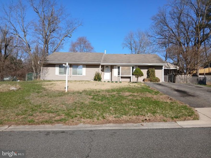 This property is now under auction terms. Nestled on a spacious corner lot in a quiet Bowie neighborhood, this charming one-level rambler is set back from the road with a long driveway offering excellent privacy. The home features 4 bedrooms and 1.5 baths with a comfortable, well-designed layout. Enjoy a peaceful setting with plenty of space to relax, garden, or entertain, all just minutes from Bowie Town Center, Allen Pond Park, local schools, shopping, dining, and easy access to Route 50, Route 197, and commuter routes into DC and Annapolis.