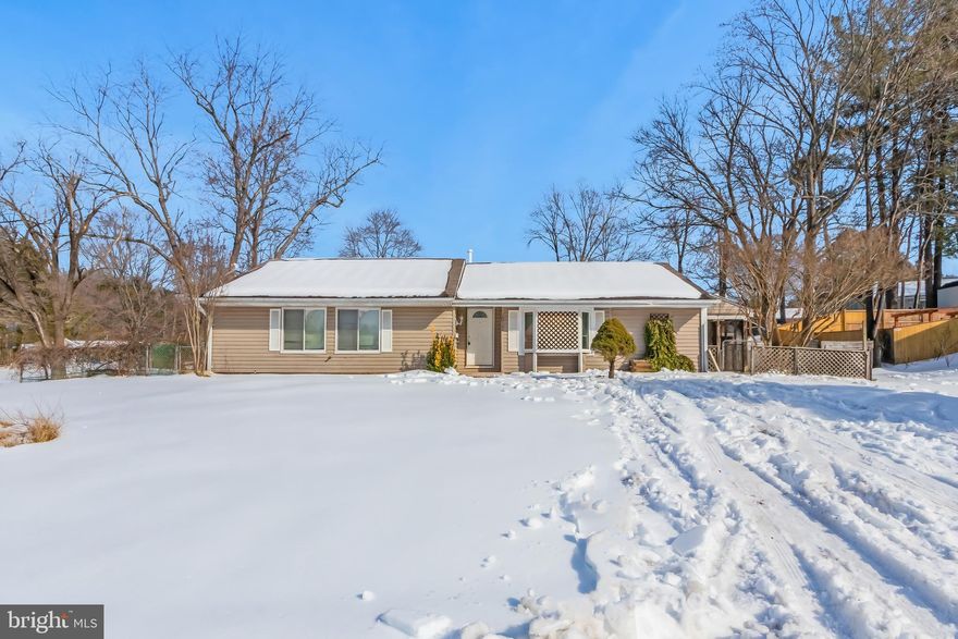 Nestled on a spacious corner lot in a quiet Bowie neighborhood, this charming one-level rambler is set back from the road with a long driveway offering excellent privacy. The home features 4 bedrooms and 1.5 baths with a comfortable, well-designed layout. Enjoy a peaceful setting with plenty of space to relax, garden, or entertain, all just minutes from Bowie Town Center, Allen Pond Park, local schools, shopping, dining, and easy access to Route 50, Route 197, and commuter routes into DC and Annapolis.