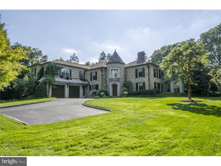 Elegant, sophisticated and impeccably appointed 5 bedroom, 7 and 2 bath stone home in Haverfords estate section has been renovated through its three completed levels employing elevated finishes and inspired interior selections.
