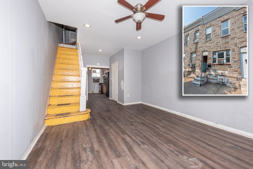 CALLING ALL INVESTORS! RENOVATION OPPORTUNITY IN HOT HIGHLANDTOWN! Over 1,500 sq. ft. of potential living space - main level with a large living room, dining room, and kitchen with tall ceilings, upper level with 3 large bedrooms and 1 full bath, and a full basement that can be finished to add more living space! Tons of renovations happening in the area and located close to Patterson Park, Canton, and Bayview!