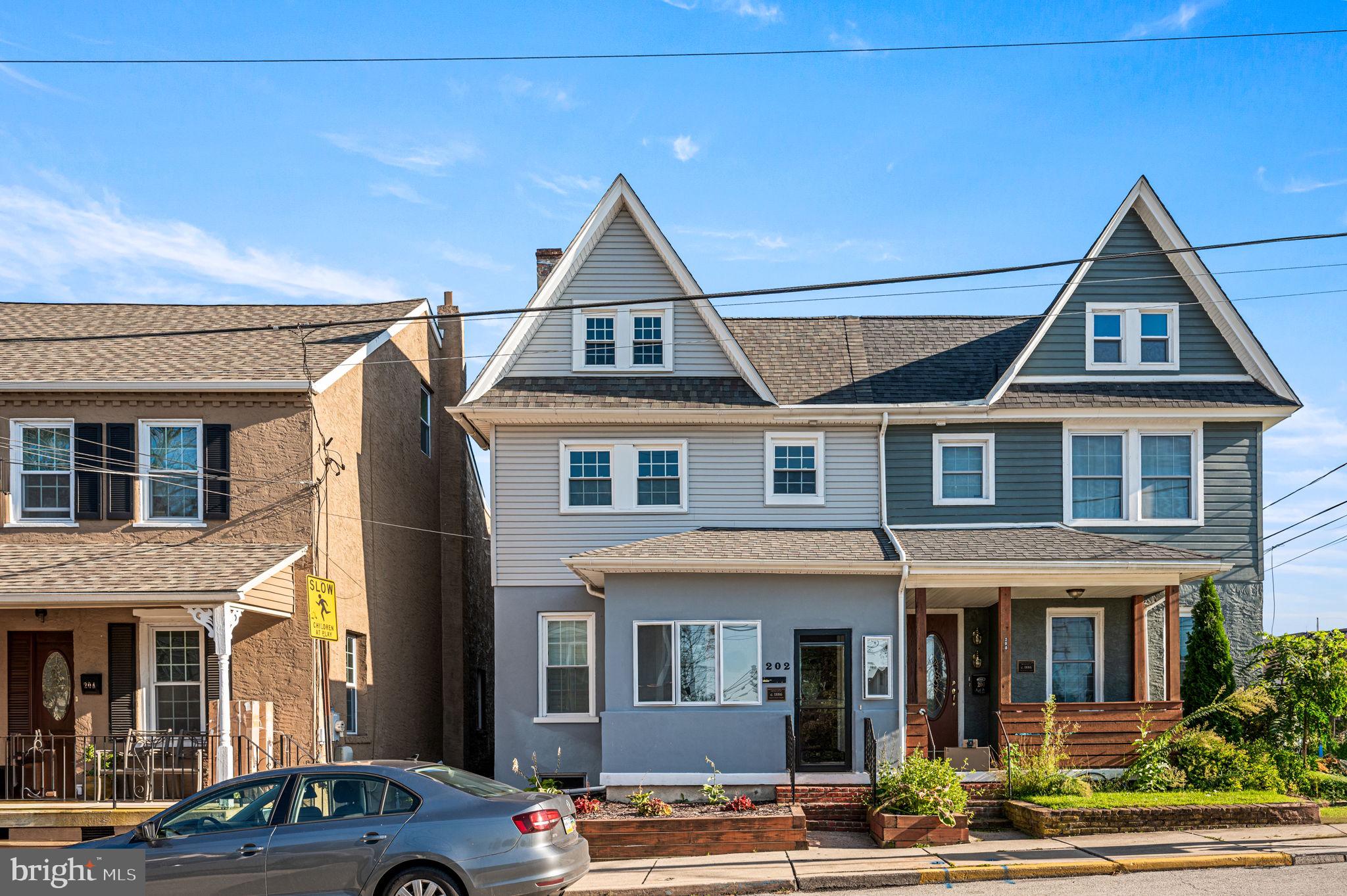 If you're looking for a historic twin home in the Borough of Kennett Square, look no further. Completely renovated in 2021, you get all of the character of an older home, but all of the updates you want for modern living. The main floor has the living room, dining room, fantastic kitchen, and powder room. The 2nd floor features a primary suite with a beautiful en-suite full bathroom and a soaking tub. An additional bedroom and a full bathroom complete the 2nd floor. The 3rd floor loft is great for an additional bedroom or flex space to use as a home office or game room. The basement is finished and provides extra space to enjoy. The rear yard has a flagstone patio great for your next bbq. Just one block away from the heart of downtown Kennett Square, you'll be within walking distance to everything this historic town has to offer.