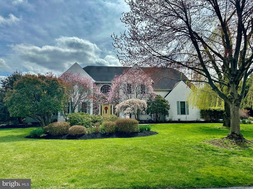 Nestled amidst the scenic landscape of Chester County’s desirable Tredyffrin Township, 1025 S Wisteria Dr offers an unparalleled opportunity to indulge in luxurious living within an idyllic setting. This remarkable residence boasts an elegant fusion of timeless design, and modern amenities, ensuring a lifestyle of utmost comfort and sophistication.

As you approach this stunning property, you're greeted by a picturesque landscape, with lush greenery and manicured lawns setting the scene for a life of refinement. Step inside to find a sun-drenched curved staircase and gleaming hardwood flooring throughout that seamlessly blend modern sophistication with timeless charm.

The heart of the home lies in its expansive living areas, where natural light floods in through large windows, illuminating every corner with warmth. Entertain guests in the inviting living room, or gather in the expansive eat-in kitchen with vaulted ceilings and exposed wood beams, appointed with cherry hardwood cabinetry, stainless steel appliances and sleek quartz countertops, inspiring culinary creations. Completing this level is a private office with views of the lush grounds on three sides, a two-story family room brightened by floor-to-ceiling windows and warmed with a wood-burning fireplace, a convenient half bath, and laundry room.

Upstairs, a spacious landing introduces the luxurious primary bedroom - a sanctuary of its own, featuring a generous walk-in closet and renovated spa-like ensuite bath, providing the perfect retreat after a long day. Located down an open hallway are three additional bedrooms. One charming bedroom features a dedicated bathroom, while the other two share a spacious full bathroom with double vanity.

The partially finished, walk-out lower level offers additional, flexible living space with a convenient half bath, and a dedicated gym separated by ample unfinished storage. 

Distinguished by its sizeable 1-acre grounds, the enchanting fenced backyard oasis offers a private, tree-lined sanctuary for outdoor gatherings and peaceful moments of reflection. Whether you're lounging on the patio surrounded by verdant foliage or entertaining on the deck while enjoying a summer meal, this outdoor space is sure to impress. 

Conveniently located in a coveted community in Malvern with no HOA fees, residents of Countryview Estates  enjoy easy access to a wealth of amenities, including the top-rated Tredyffrin-Easttown School District, the area’s finest private schools, Great Valley Corporate Center, PA Turnpike and the 202 Corridor to KOP and Center City Philadelphia, Paoli Train Station and minutes from shopping and restaurants.