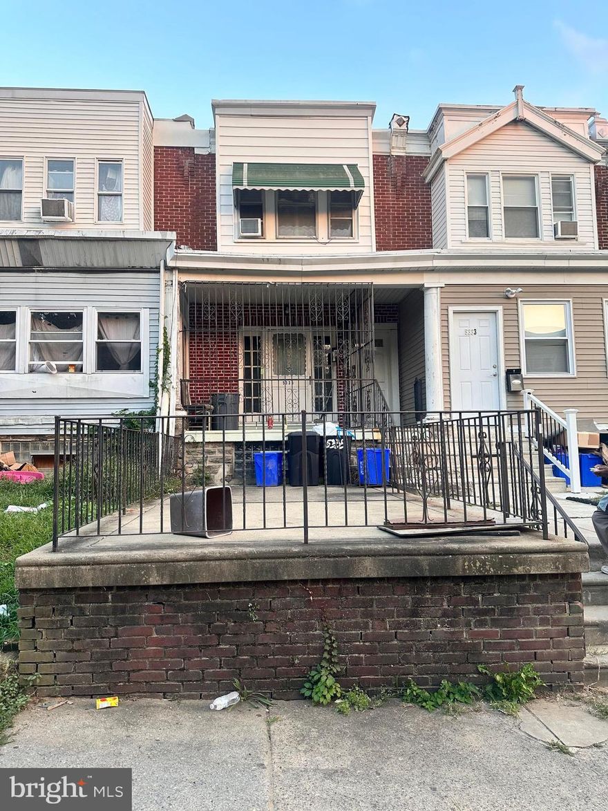 Welcome to 5335 Charles Street, a solid duplex investment opportunity in the Frankford section of Philadelphia. Property does need some updates, This brick building features two Apartments.  First floor has 2-bedroom, 1-bath apartment, Second floor1 bedroom, 1 bath on  each offering comfortable layouts ideal for tenants or owner-occupants. The property is priced below market value, making it a compelling option for investors seeking immediate equity and long-term upside.
The second floor is currently occupied under a lease that runs through February 2025. The existing rent is way below market, presenting a clear path for increased cash flow upon lease renewal or turnover. The second unit is vacant and ready for occupancy or updates, allowing for immediate rental income or customization.
Located on a quiet residential block with easy access to public transportation, major roadways, and neighborhood amenities, 5335 Charles Street combines affordability with potential. Whether you're expanding your portfolio or looking for a live-in investment, this property offers a rare chance to secure a duplex in a growing area at an attractive price point.
Showings by appointment only. Don’t miss this opportunity to invest in Philadelphia real estate with built-in value and room to grow.