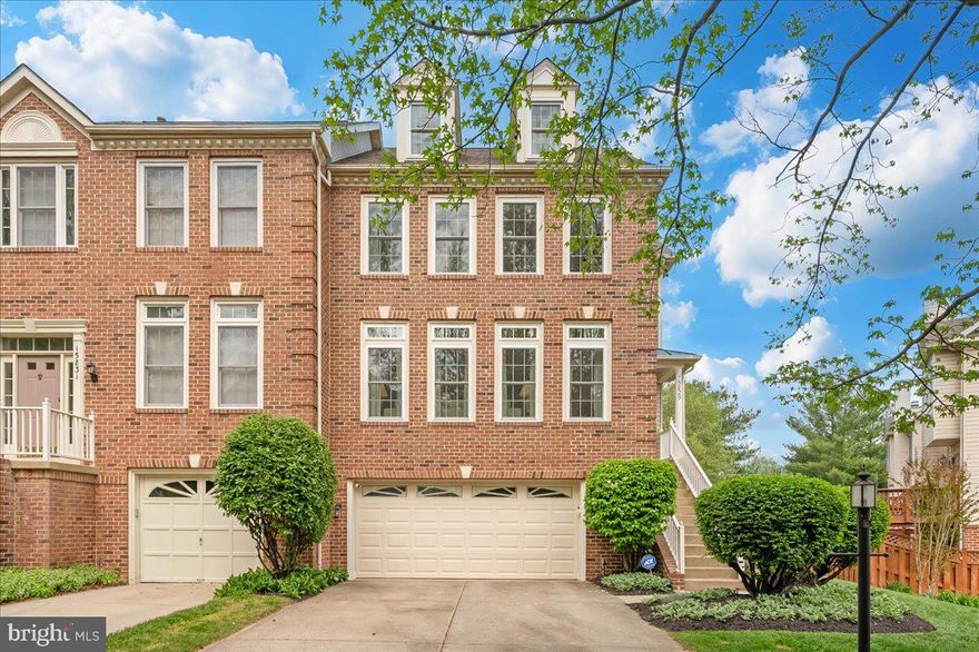 Welcome home to this sun filled, end unit brick townhouse that offers the perfect blend of space, privacy, and modern comfort. Tucked away on a premium lot backing directly to open space, this property gives you the peaceful retreat you have been looking for.  Spread across three beautifully finished levels plus a loft, the thoughtful layout provides ample room to live, work, and relax. You will appreciate the convenience of the attached two car garage, which offers plenty of extra space for storage and parking.  This home has been exceptionally upgraded with a host of major renovations and improvements to ensure effortless comfort and style from day one. Updates include hardwood flooring on the main and bedroom levels, plush carpet in the loft & berber in the basement, and new baseboards throughout. All hardware has been replaced with modern black finishes, and the powder room is fully renovated with new fixtures, lighting, and a contemporary look. Enjoy the peace of mind that comes with a whole house generator, a newer roof, and energy-efficient Pella windows (2020) French doors with built in blinds were added to the main and lower levels along with a new front door for enhanced curb appeal.  The luxury owner’s bathroom remodel features travertine tile flooring, a freestanding soaking tub, an expanded frameless glass shower, new vanity with a granite countertop, modern Grohe fixtures, recessed lighting, plantation shutters, and updated mirrors. The home also boasts a newer garage door, a beautiful stone patio that walks out from the lower level, and a completely renovated kitchen with new hardwood, high end stainless steel appliances, recessed and under cabinet lighting, a subway tile backsplash, and an expanded island with beverage fridge.  Both the basement and hall bathrooms have been remodeled with high end tile finishes (travertine/marble), expanded frameless glass shower, new vanities, lighting, and fixtures. Additional upgrades include a Trex deck, fresh neutral paint throughout, a tankless water heater (2024), new stackable washer & dryer (2024), built-in KitchenAid refrigerator (2024) and all new lighting fixtures throughout the home. Custom Elfa closet systems enhance storage in the owner’s suite and front hall closet, while plantation shutters add elegance and privacy to multiple windows.  Ongoing care includes a continuous pest control service with quarterly preventative treatments, a completed preventative termite treatment with no history of issues, & professionally maintained landscaping with seasonal clean ups. Every detail has been thoughtfully updated for a turnkey move in ready experience.  This property brings together classic brick charm, high quality updates, and an unbeatable location.  Schedule your private tour today to experience this beautiful townhouse in person.