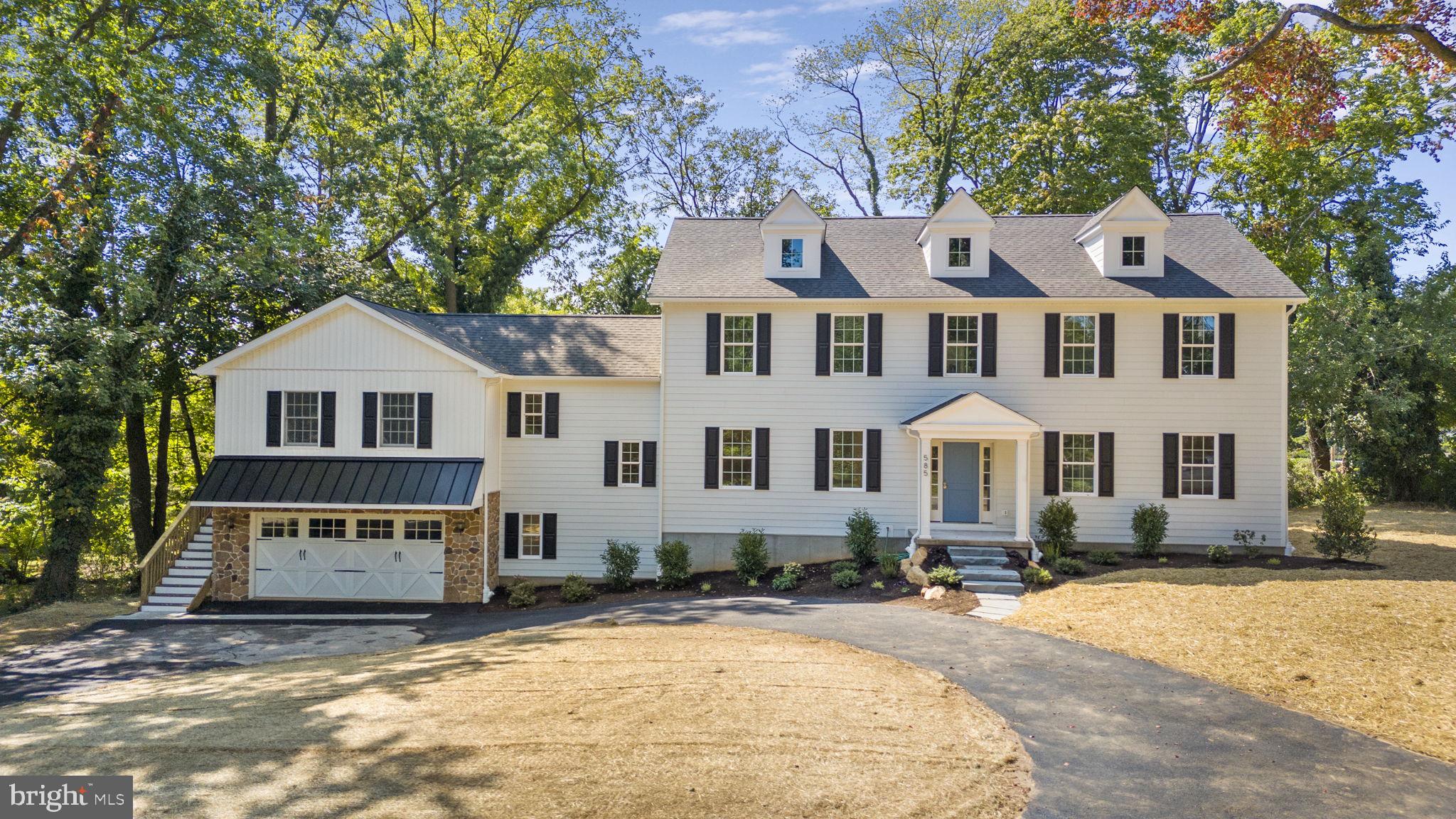Quick delivery - available by the end of October! New construction by RCH Properties! Construction is heading towards the finish line at 585 Conestoga Road. Featuring 4 bedrooms and 4.5 bathrooms on a beautiful lot in highly sought after Tredyffrin-Easttown School District. This design, by local architect Brett Hand, is a classic center hall colonial featuring the open and flowing floor plan desired by today's buyers. While this is a Conestoga Road address, the front of the house and driveway face on to Price Avenue! Standard luxury features include 9ft ceilings on the first floor, extensive millwork throughout, lots of hardwood floors on the first floor, sun-drenched family room with gas fireplace, gourmet kitchen with stainless steel Thermador appliances, center island & quartz countertops, breakfast area, large main floor laundry room and two separate HVAC systems - just to name a few! This design also features a formal dining room with coffered ceiling, a comfortable family room just off the kitchen, and the ever-important private study/office on the first floor. There is a flexible space above the garage with a full bathroom that could be used as a 'man cave', private guest suite/5th bedroom, in-law or au pair suite. The exterior features low-maintenance Hardie Plank siding, some standing seam metal roof, classic shutters and a covered front entry. This beautiful new home offers a convenient location that’s walking distance to Tredyffrin-Easttown Middle School and Conestoga High School, close to all the local shops & restaurants and major travel routes including the Berwyn Septa station on the Paoli-Thorndale Line! The previous house was torn down, the current garage was existing.