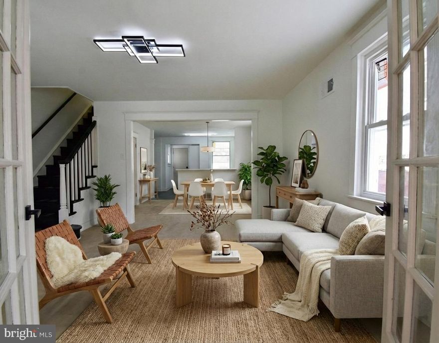 Welcome to 247 Heather Rd, a charming home that blends modern updates with comfortable, everyday living in a bright and inviting layout. Upon entry, you’re greeted by a spacious mudroom to store coats and shoes, especially during these cold and snowy winter days. Glass paneled French doors lead you to the open main level with an easy flow between the living and dining areas, creating a space that feels both welcoming and practical for daily life or casual entertaining. The fully updated kitchen features a modern two-tone cabinet design, quartz-style countertops, stainless steel appliances including a gas range, built-in microwave, dishwasher, and side-by-side refrigerator. A breakfast bar adds extra prep space and a casual spot to gather while keeping the kitchen connected to the heart of the home. Upstairs, you’ll find three sun-filled bedrooms with neutral finishes and a full bathroom with a tiled shower. The fully finished basement houses the laundry area and provides additional functional living space with comfortable ceiling height, making it well-suited for a home office, workout area, or secondary living space. Outside, a detached garage and private driveway add valuable off-street parking and extra storage. Conveniently located within walking distance of the 69th Street Transportation Center offering easy access to Center City, and major routes, this home brings a welcoming opportunity for buyers seeking comfort, value, and modern features in an established neighborhood.