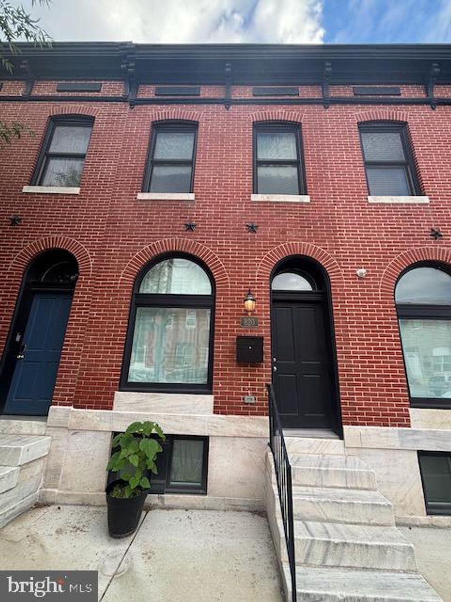 Completely renovated three level townhouse features wood flooring throughout the main and upper levels and LVP flooring in the basement.  No carpet to be found :-) This home has a modern kitchen with granite counters, island that seats 3 to 4  and all stainless steel appliances.  Back door from kitchen leads to the 1 car parking pad.  There is ample street parking.  On the upper level you will find the primary bedroom which has a primary bathroom and a huge walk in closet.  There is one other bedroom and hall bathroom on the upper level.  The third bedroom is in the basement along with the washer/dryer, full bathroom .   Located close to  Johns Hopkins Hospital, John Hopkins Bayview Medical Center and only a  block away from  Henderson-Hopkins School.  Come take a tour and see your new home.