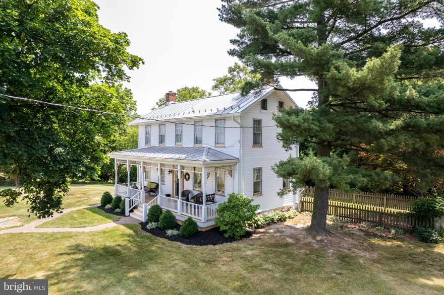Oh my!!!! This is such a BEAUTY! Built in 1866  this charming colonial home will allow you to step back in time. Some of the unique features include charming full front porch with room for rocking chairs, a back screened in porch and upper level screened in porch, 2 interior stairways to the upper level (one is believed to have lead to the private servant quarters) , original hardwood floors, 2 original (non-functional) fireplaces, German lap siding, sun porch with back pantry, Stone foundation, original doors and hardware, Central air conditioning, walk out basement, original columns on the front porch too! AND - the original barn is standing! You have so much wonderful history here. Some of the updates include....water heater 2018, furnace w/i 10 years, painted inside/outside 5 years ago, bathroom remodeled 5 years ago, metal roof 5 years old, oil tank 2-3 yrs old, Septic newer (conventional), windows reglazed 3 years ago, internet rewired (tower stream), some replacement windows, corian counters in kitchen, stainless appliances, and so much more!!!! Originally, when built, this was a second home to a wealthy merchant. Years later, 3-4 generations of Howards and Senseneys made this home. The current owners have cherished this property for 40 years.  Who will be next? It's a great home and wait til you see the views!