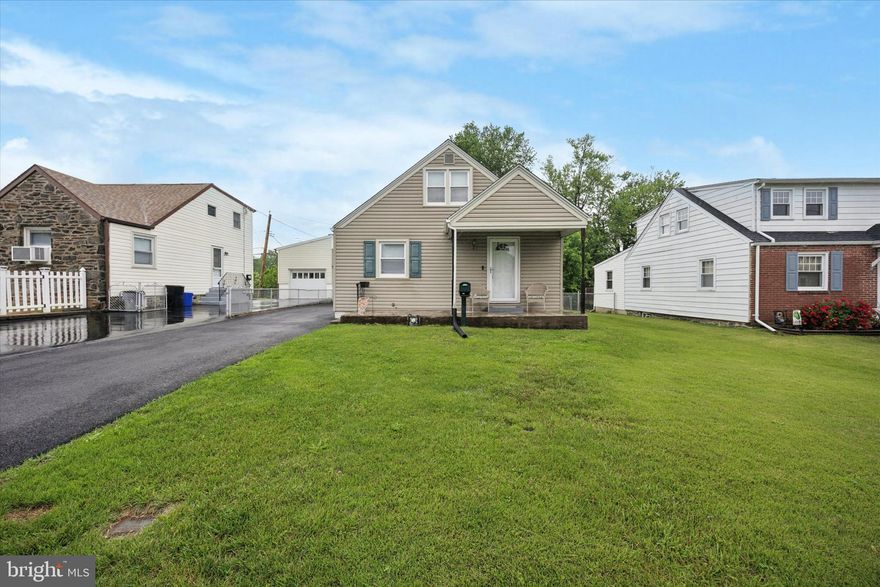 This inviting 3-bedroom Cape Cod offers a warm welcome with its covered front porch and timeless curb appeal. Step inside to find a spacious living area that flows into a bright, eat-in kitchen, complete with recessed lighting, stylish tile flooring, and a coordinating backsplash. Just off the kitchen, you'll find a convenient mudroom/laundry area that leads you to the back deck.

Two generously sized bedrooms and an updated full bath complete the main floor. Upstairs, you'll find a large, private third bedroom with cozy carpeting—ideal for a primary suite, home office, or creative space.

The expansive backyard is fully fenced and ready for anything from quiet morning coffee to lively weekend gatherings. The rear deck has been freshly updated, offering the perfect outdoor escape. Additional highlights include a full, walk-out basement with ample storage potential, plus a private driveway and detached garage for added convenience.

This home is move-in ready and filled with potential—schedule your showing today!