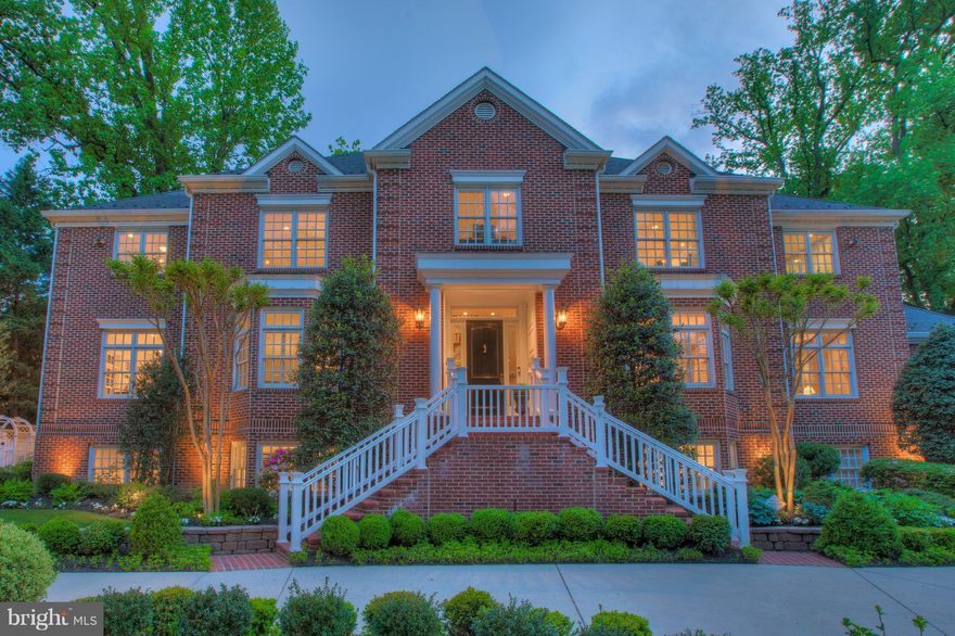 Woodmont's Hidden Gem! 5BR/6BA Custom Brick Estate  8,213 SF home casts an impressive shadow amidst 200 Boxwoods/Arborvitaeadorning Private Patios/Screened Porch 2 Story Foyer A true Chef's delight Catering Kitchen 11ft Ceiling in Formal DR Library Twin Master Suties Loft Office Rear Stairs  AuPair Suite Fitness Center Sauna 5 Gas FP's 3 car side-load garage Unstoppable distinction!Supreme Privacy