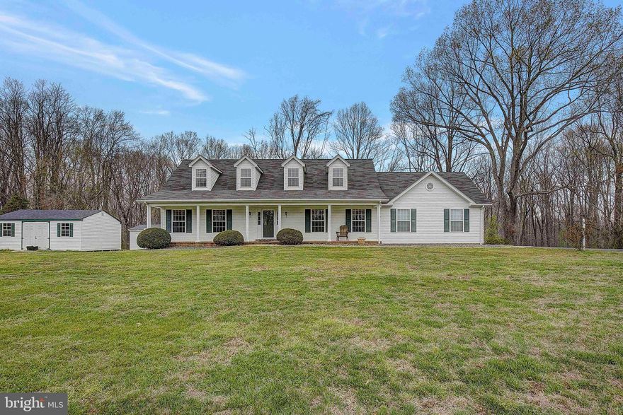 Want seclusion, privacy, no HOA, opportunity to create equity?  Look no further because this solid as a rock home is waiting for you!   Create Instant Equity by making some updates on this home with the recent New and Improved Price. This 3 bedroom, 2 bath Cape Cod is well built and is solid. Large open kitchen, large bedrooms and easy main level living.  Everyone loves that the washer and dryer are on the mail level with the primary bedroom.  The HUGE deck only a few years old is a great addition to this already sprawling home.  Sit back on your deck and watch the wildlife in the woods, birds in the trees and simply enjoy the peace and quiet.  The big bathrooms are a nice feature for this home and you do not always see homes with this size rooms.  The upstairs could easily be made in to 2 really great sized bedrooms and a full bathroom to make this home a 4 bedroom 3 bath home. Nicely situated on over 3 acres of land plenty of space for the kids, pets or adults to run and play! Enjoy to country setting with horses across the street and know nothing will be built around you. Homes like these do not come along that often. So much opportunity here it is crazy! Take an opportunity to make this home exactly what you want and increase your equity! Seller says let's get it sold! Bring your offer today!