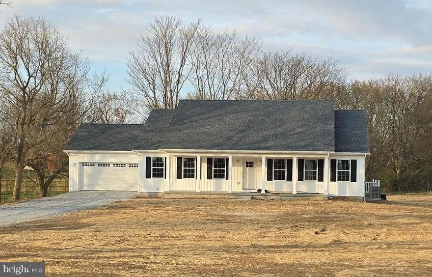 Last chance on Berwick Court! Home will be ready for delivery 1st week of MAY! New ranch home on 1.08+/- acre lot. 1500 square foot Ranch style home boasts the sought after split bedroom design. The kitchen/dining combo is open to the expansive great room and features vaulted ceilings. Granite, ceramic, luxury vinyl plank flooring, carpet and stainless steel appliance package. Home is larger than it looks providing maximum usage of interior space. The front porch is great for evenings relaxing in a country setting that is close to amenities. Buyer pays transfer tax stamps. Measurements are approximate. The pictures will be similar to your new home with nice finishes selected by the builder as follows: Agreeable Grey Paint, Cairo Oak Coretec flooring, White cabinets and Bianco Diamante granite. Bedrooms with neutral grey tones.