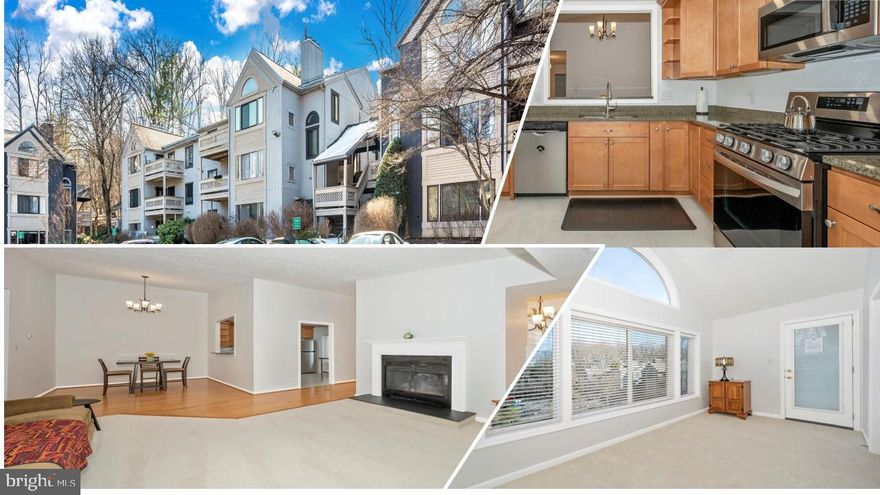 Discover stylish, top floor living at 66 Windbooke Circle in the heart of Gaithersburg. The Windbrooke Condominium Community is a quaint, hidden retreat, just off of Watkins Mill road. This meticulously maintained 2 bedroom, 2 full bathroom condominium offers a harmonious blend of modern design and comfort.  Enter the unique 2-story foyer and ascend the stairs to the open, light, and bright living areas.  The spacious living room features a vaulted ceiling and fireplace that flows into the bright sunroom with access to a private balcony.  The updated kitchen includes stainless steel appliances, granite countertops, and gas cooking. The custom cabinetry affords plenty of storage and features undercabinet lighting, a pull-out spice rack, and a pantry cabinet with pull out drawers. The extra large primary bedroom is complete with a walk-in closet and ensuite full bathroom.  The second bedroom is perfect as a guest room, office, or exercise/yoga space – and is directly across the hall from the second full bathroom  and a separate laundry room.   BRAND NEW A/C AND FURNACE August 27, 2024! This condominium is just minutes away from shopping, dining, and entertainment options, and just 1 mile to I-270, convenient to anything local or commuting to DC. Don’t miss the opportunity to live in this peaceful setting, near so much of what Gaithersburg has to offer.