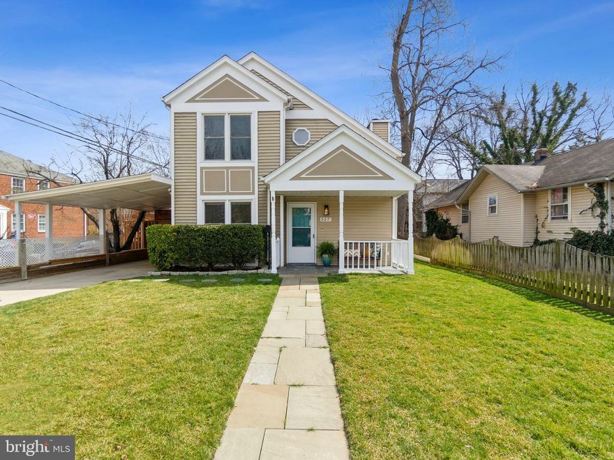 If you are seeking an adorable contemporary house that is walking distance to 2 metro stops and has a fenced backyard, a deck, a front porch, updated bathrooms, a large open kitchen, and a driveway, this house is for you!    Located between Ballston and Virginia Square Metro, this house is ideal for anybody that desires a detached house in an urban environment.  The backyard has been carefully manicured to create a feeling of peace and calm in an otherwise bustling part of town.  And yet, you are just a short walk from restaurants, nightlife, movie theaters, gyms, walking/biking trails, the library, shopping malls, tennis courts, baseball fields, playgrounds,  and more!  This open and light-filled floor-plan has been perfected by maximizing storage space without compromising on the contemporary design.   Ashton Heights is one of the more popular neighborhoods in N. Arlington because of its central location to the Ballston and Virginia Square Orange Line and Silver Line Metro stops.  It’s just minutes away from the highly sought after urban areas but has the feel of living in a quiet suburb.   Walk north to find restaurants, shopping, nightlife. Or walk south to enjoy the quiet tree lined streets of Ashton Heights.  Key Features:  cathedral ceilings and skylights, hardwood floors throughout, open and spacious kitchen with granite counters and stainless-steel appliances,  largest bedroom (upper level) has attached bathroom (also with hallway access), main level bedroom also has an attached bathroom, main level laundry room has a full size wash/dryer, hamper, plenty of storage shelves, and a half bath room inside,  all closets have been meticulously designed with Elfa Closet systems which can be easily modified to suit various needs,  windows on 5 sides of the house carefully located to offer copious sunlight yet with privacy in all the right places, driveway has room for 3 small cars or 2 large vehicles, additional Zone 8 permit street parking is available throughout the neighborhood. freshly painted throughout in 2025, fenced backyard, has a shed, a fire pit, and sprinkler system to facilitate the care of the beautifully manicured garden,  attic space is finished with lighting, insulation, ventilation, and  a pull-down ladder for easy access,  internet options: FIOS, Comcast.  About The Area:  0.3 mile Virginia Sqaure Metro (Orange Line, Silver Line),  0.5 mile to Ballston Metro (Orange Line, Silver Line),  0.5 mile to Arlington Central Library and Quincy Park,  0.8 mile to W&O Bike Trail
6.7 miles to Ronald Reagan Washington National Airport (DCA)