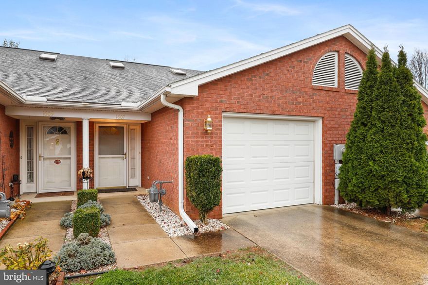 Welcome to your new home in the serene neighborhood of Englebrook Park! This charming one-level patio home offers a perfect blend of comfort, convenience, and style. With 2 bedrooms, 1.5 baths, an attached 1-car garage, and a private driveway, this residence is designed for easy living. As you step inside, you'll be greeted by an inviting open concept floor plan, seamlessly connecting the great room and dining area. Natural light pours in from four skylights overhead, creating a warm and welcoming ambiance. A ceiling fan enhances the comfort of the living space, ensuring a pleasant atmosphere year-round. The kitchen is equipped with a newer refrigerator and dishwasher (2023). The kitchen island provides additional cabinet space, making meal preparation a breeze. Down the hall, a convenient powder room is available for guest use, along with a laundry room with washer, dryer, and shelving for organized storage. The two bedrooms, located at the rear of the home,both  boast walk-in closets and ceiling fans. An exit in the hall leads to a small patio and sizable rear yard, perfect for outdoor gatherings and relaxation. Close proximity to shopping, restaurants, the I70 highway, and the Robinwood Medical Center ensures that everything you need is just a short drive away. Don't miss the opportunity to make this delightful property your own. Schedule a showing today and discover the ease and comfort of one-level living in Englebrook Park!  NOTE: Property being sold in AS-IS Seen Condition