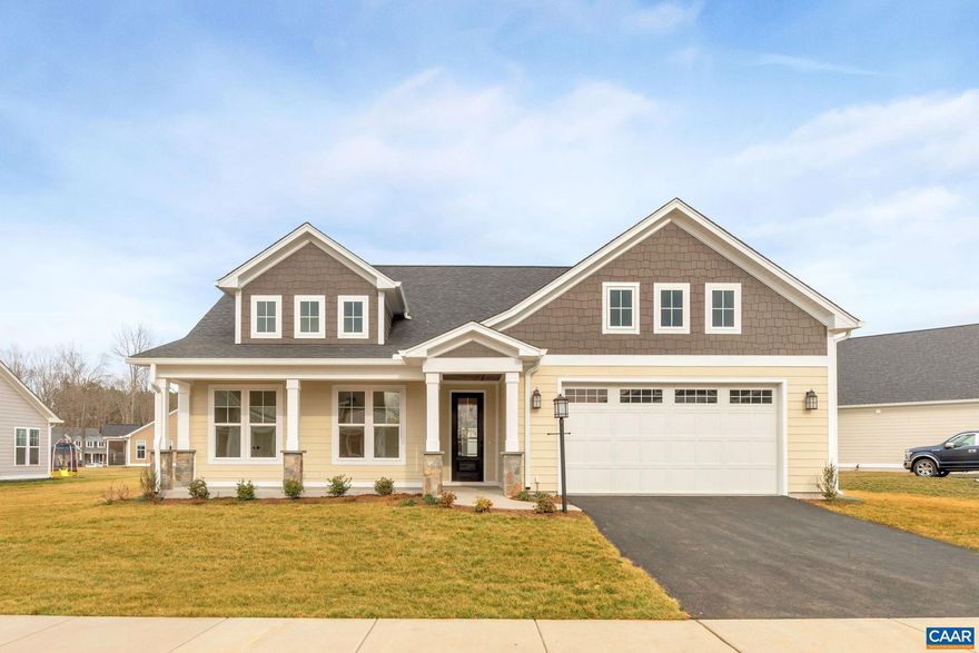 Discover the exceptional "Willow" floorplan in the Belvedere neighborhood! This magnificent home offers a single-level design with 3 bedrooms, 2.5 baths, and a 2-car garage. Immerse yourself in a life of fulfillment with its versatile layout, thoughtfully crafted to accommodate every stage of life.  The Willow's kitchen is a true haven for entertainers, featuring a gas cooktop, wall oven, and an expansive island that beckons memorable gatherings. A pocket office adds convenience, while the inclusion of high-end features ensures an elevated living experience.  Customize your dream home with ease, thanks to our expansive 3,000 square foot design studio.   Belvedere offers an array of amenities, including access to parks, close proximity to the Rivanna trailhead, the nearby SOCA Fieldhouse, a dedicated dog park for pet owners, and enchanting playground areas.  Photos are similar-to. Pricing varies by elevation. Lot premiums may apply. Basement foundation option available. Estimated completion: early 2024.,Granite Counter,Painted Cabinets,Fireplace in Family Room