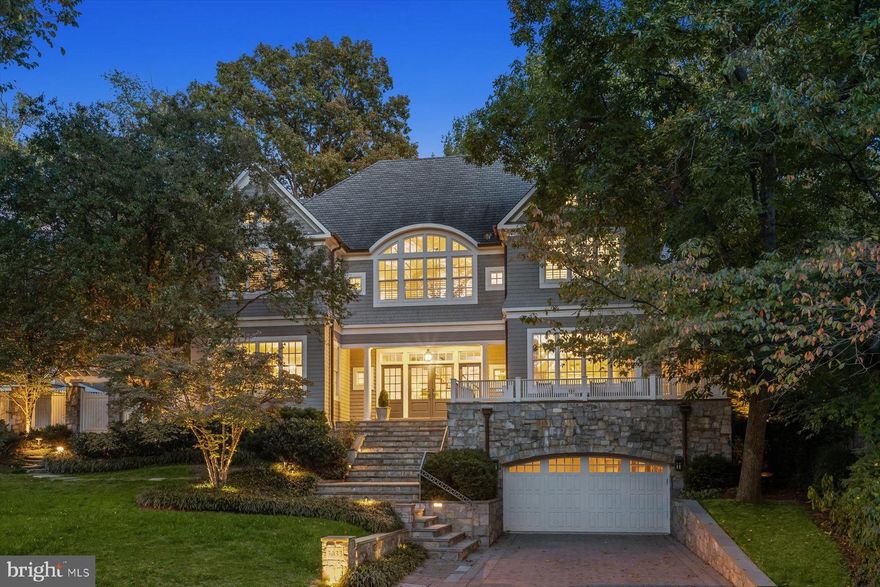 Fabulous opportunity to possess a truly extraordinary residence on over ⅓ acre in the coveted Kent neighborhood, where timeless architecture meets modern sophistication. Built by Jim Gibson and beautifully updated and maintained since then, this remarkable property seamlessly blends grand-scale living, spectacular amenities, and resort-style outdoor spaces within a serene and private setting. Inside, the home’s inviting layout showcases expansive sun-lit rooms, high ceilings, and gleaming hardwood floors that enhance its sense of openness and elegance. Gracious formal living and dining rooms and a gourmet kitchen outfitted with premium Viking appliances, custom cabinetry, and generous workspace set the stage for elegant entertaining and everyday living. Designed with both comfort and sophistication in mind, the kitchen and adjoining gathering spaces, including a separate breakfast room with access to the covered patio and grounds and adjacent to a spacious family room with stone fireplace, create a seamless flow ideal for hosting family and friends. Upstairs, five generously sized bedrooms, each with its own en-suite bath, offer private sanctuaries for family and guests alike. The primary suite is a true retreat, with a fireplace, a spa-like bathroom and two walk-in closets, and is graced with a gorgeous bay window that fills the room in natural light. The fabulous secondary bedrooms are all filled with character and light. The lower level, ideal for both relaxation, offers a recreation room, a private in-law suite, a temperature-controlled wine cellar, dedicated fitness room, laundry room, and an additional half bath. Step outside to experience an unparalleled outdoor retreat featuring a gorgeous heated pool, stunning spaces for al fresco dining, play area, spa/hot tub and a spectacular pool house/guest house. This luxurious extension of the home includes a full kitchen, spacious living area with raised ceiling, changing areas, a sauna, full bath, and a second grilling area and covered patio, all further enhancing the outdoor entertainment experience. Residents enjoy nearby shopping and the restaurants of Foxhall, Macarthur Boulevard and Georgetown, as well as access to nearby parks and the trails of Battery Kemble and Rock Creek. Numerous well-regarded private schools are close by, as is the award winning Key Elementary School. Reagan Airport and major commuter routes to DC, Maryland and Virginia are easily accessed. Rarely does a property of this caliber become available that seamlessly blends luxury, comfort, and lifestyle into one extraordinary offering.