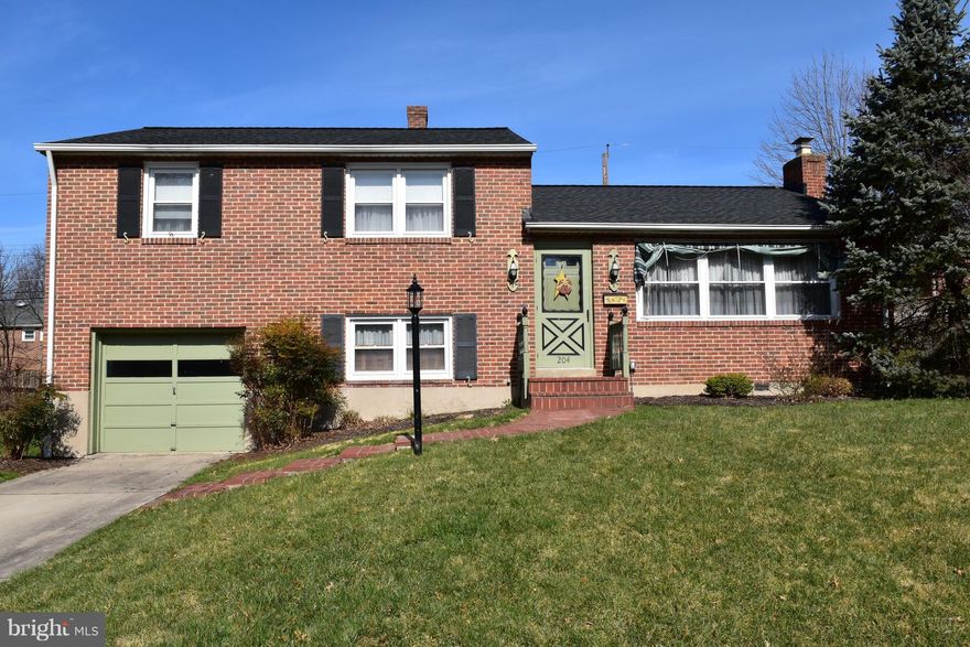 Solid home occupied by the original owners. HVAC new in 2018, roof new in 2016. Exposed H/W floors in most rooms. Large screened porch off Dining Room overlooking lg level yd. Great finished basement w/pellet stove-ideal for entertaining. Plus a den/office or even 4th BR off garage space. Walking distance to local playground. This home is ready to add your own personal touches.