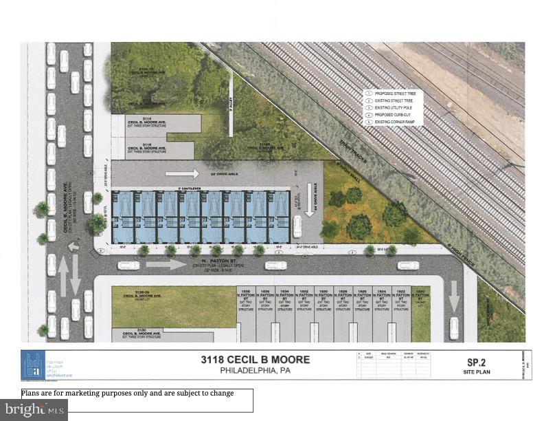 This prime corner parcel comes with approved plans for 9 new construction homes, offering a rare chance to develop a thoughtfully designed community in one of the city’s most sought-after neighborhoods. Just one block from Fairmount Park, the elevated site provides sweeping skyline and park views, making it a truly irreplaceable location. Each planned residence spans over 2,800 SF with a 17-foot-wide layout, featuring 3 bedrooms, 2.5 bathrooms, open-concept living spaces, finished basements, private garages, and rooftop terraces—an ideal fit for today’s discerning homebuyers. This project offers a chance to meet the market with premium homes. The combination of modern design, generous floor plans, and garage parking, makes this community poised for a successful sellout, potentially even during construction.