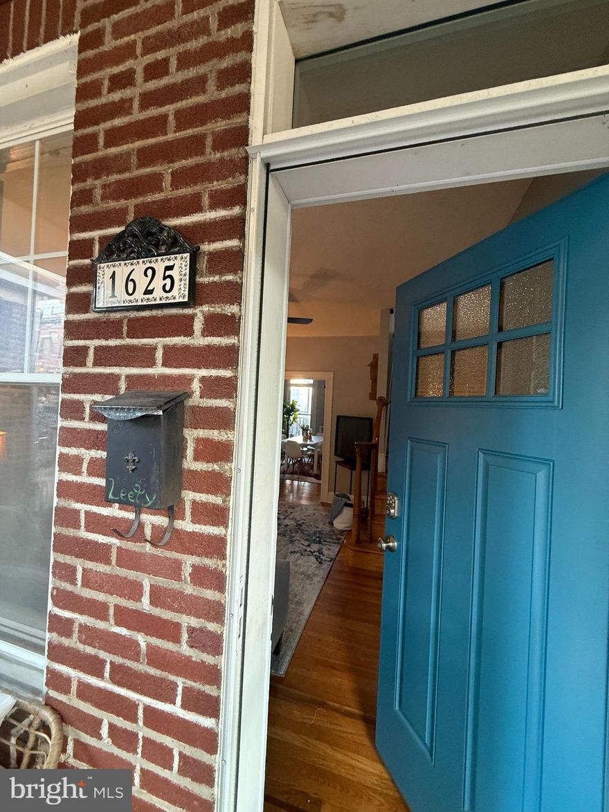 *MULTIPLE OFFER SITUATION. ALL FINAL AND BEST KINDLY REQUESTED BY 7PM 9/24/25.
Welcome to 1625 Webster St!! A charming 15ft wide home that boasts a front porch - very rare for the neighborhood + a wonderful place to entertain, visit, work, or simply relax. As you enter, the large living room is full of natural light, has original hardwood floors, exposed brick, and plantation-style wood shutters.  The dining room easily seats 6+ or has space for a desk, a bar, a sideboard. Hardwood floors, exposed brick, and a coat closet as well!! The space saving kitchen has all the modern stainless appliances one could want - including a brand new gas cooktop, new flooring, and counter dining space. As you exit the kitchen to the rear, you will discover a large back deck - great for bbqs, gatherings, or a hammock. And beneath the deck..... off-street parking! What a great use of space!!
The 2nd level offers 3 private bedrooms, all with original wood floors, original moldings and hardwood doors - no cheap hollow doors here!   The full bath has a high ceiling, soaking tub, and linen closet.  2 skylights brighten the entire floor. 
But wait - there's more!!  A partially finished basement offers space for an additional bedroom, living room, office, or gym - it's your choice.  There is also a large room for storage and/or a workshop.  A second full bath in this location is fabulous!
This property is being sold AS IS. A complete Home Inspection Report is available to anyone who may be interested.  List Agent is owner.