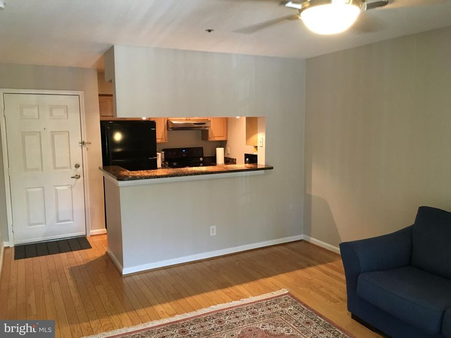 Stylish, updated condo features bright & open layout, kitchen w/ gorgeous granite counters & abundant storage space, spacious updated bathroom, walk-in closet, IN UNIT washer & dryer, patio balcony, assigned garage parking space & more!  Enjoy an array of amenities - including swimming pool, fitness center, party room, club house & transportation service - in this gated community!