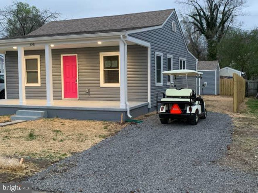 SHORT TERM RATES AVAILABLE! Fully Furnished! !  Call your agent for up-to-date availability. Fully Furnished!!!Completely renovated-entire Potomac River water view home. This property was taken all the way down to the studs. All of the exterior siding was removed. It now has a new roof siding insulation, hot water heater, washer and dryer, all appliances, insulated windows, and central air and heating systems are completely new. The entire house is like a brand new home. Be the first!  Walk or golf cart to restaurants or the marina and beach.