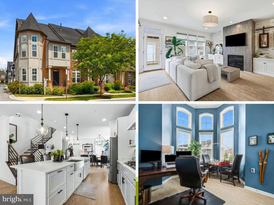 Welcome to Eastchurch living at its finest—where charm, convenience, and modern comfort come together just moments from the vibrant heart of Downtown Frederick. Perfectly positioned as an end-unit townhome, this beautifully maintained 3-bedroom, 3.5-bath residence offers the ideal blend of style, space, and location—enhanced by thoughtful, high-end custom upgrades throughout. Step inside to an inviting open-concept main level, where rich hardwood flooring flows seamlessly throughout. The entire home has been custom painted, creating a fresh, cohesive, and elevated feel from top to bottom. The sun-filled living room offers a warm and welcoming space to gather, complete with a cozy fireplace—perfect for relaxing evenings or entertaining guests. At the heart of the home, the gourmet kitchen has been beautifully enhanced with newly purchased, updated appliances and a custom extended island—ideal for cooking, meal prepping, and casual dining. You’ll love the ample cabinetry, custom-built barn doors on the pantry, and modern custom lighting that adds both function and style. The adjoining dining area provides the perfect setting for hosting everything from intimate dinners to festive gatherings. Upstairs, retreat to the spacious primary suite featuring a private en-suite bath and a custom-built organization system designed for both style and functionality. Two additional well-appointed bedrooms—also thoughtfully designed—share a full bathroom. The top level offers a standout feature—a large, versatile sitting room complete with built in organization and access to a private rooftop balcony. This inviting outdoor space is elevated even further with its own fireplace, making it the perfect spot to enjoy your morning coffee or unwind on cool evenings with a glass of wine. The lower level expands your living options with a cozy den and full bathroom, ideal for guests or additional private living space. Throughout the home, modern upgrades such as custom industrial steel handrails and curated custom lighting elevate the overall design aesthetic, adding a unique and sophisticated touch. Outside, enjoy a fenced yard offering privacy and space for outdoor enjoyment, along with a detached two-car garage providing both convenience and additional storage. Located in the highly sought-after Eastchurch community, residents enjoy access to scenic walking trails, parks, and a community pool—perfect for summer days. And with Downtown Frederick’s renowned restaurants, boutique shopping, and vibrant atmosphere just minutes away, you’ll love the lifestyle this home provides. This is more than just a home—it’s a thoughtfully upgraded, move-in ready experience in one of Frederick’s most desirable communities.