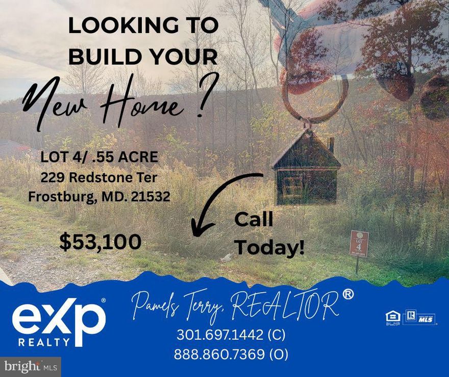 Welcome to Sand Spring Run Subdivision, Frostburg’s premier residential community surrounded by natural beauty and mountain charm. Lot 4 offers 0.55 acres of gently sloping land with breathtaking mountain views, providing the perfect canvas to build your dream home.

Enjoy the peace of country living while staying close to everything you need—Frostburg State University, shopping, medical facilities, and easy access to Interstate 68 for convenient commuting.

Experience the best of Western Maryland living in a thoughtfully designed neighborhood with protective covenants and restrictions to maintain the integrity and value of your investment.  Call today for more information.