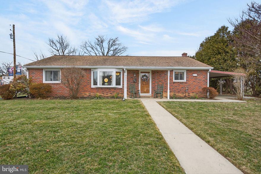STEP SAVER
This charming brick ranch-style home offers a perfect blend of comfort and functionality. With 1,274 square feet of thoughtfully designed living space on the main level, plus an additional 490 square feet finished in the lower level, this residence features four inviting bedrooms, ideal for both relaxation and daily routines. The traditional floor plan enhances the flow of the home, while the cozy eat-in kitchen, equipped with essential appliances including a dishwasher, electric oven/range, and refrigerator, invites culinary creativity. Step inside to discover warm wood floors and plush carpeting that create a welcoming atmosphere throughout. All bedrooms are located on the main level for real convenience. A laundry chute adds to the home's practicality, making laundry day a breeze. 
Outside, the property sits on a corner, well-maintained lot of 0.2 acres , featuring a cleared, level yard with ample space for outdoor activities. Enjoy serene moments on the large covered patio or covered front porch, perfect for morning coffee or evening gatherings. The corner lot provides additional privacy and accessibility, while the shed and over-sized utility building offer extra storage solutions. Located on a tree-lined street with sidewalks, this home is not just a place to live, but a place to thrive. Experience the comfort and convenience of this delightful property, where every detail has been designed with care.
You’ll appreciate the convenience of this location with easy access to Rt 30 for a quick commute to Lancaster or York. There are several shopping centers in close proximity, parks, area trailheads Chickies Rock Park and the Susquehanna River. 
Don't delay and lose. Schedule your showing today.
