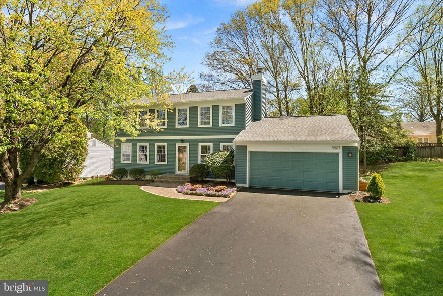 Welcome to Fairfax Club Estates!  

Tucked away on a quiet cul-de-sac in the sought-after community of Fairfax Club Estates, this beautifully updated residence at 5507 Greenshank Court offers the perfect blend of comfort, style, and privacy.
The home welcomes you with hardwood flooring throughout most of the main living areas and a thoughtfully renovated kitchen and baths, designed for both everyday living and entertaining. Freshly updated carpeting and interior paint create a crisp, move-in-ready feel.

The main level features the convenience of a newly updated first-floor laundry and a cozy masonry fireplace, adding warmth and charm to the living space. Step outside to a custom 3 season porch and deck overlooking a private rear yard, ideal for relaxing, hosting gatherings, or enjoying peaceful outdoor moments.

Upstairs, you’ll find four generously sized 4 bedrooms and 2.5 baths, offering flexibility for family, guests, or home office needs. The unfinished basement provides excellent potential for future expansion, storage, or customization.

Over $95,000 of improvements over the past few years make this home a great opportunity to call home!  

Improvements include but hot limited to;

HVAC (2012-2013), Driveway (2014), Water Heater (2015),  Water Main Replacement (2016), Roof, Attic Fan & Recessed Lighting (2018), Siding, Front Door (2018-2019), Humidifier (2021), Garage Refrigerator (2020), Washer & Dryer (2021), Rear French Drain (2022), Fence (2023), Electrical Panel (2025,  Stove (2025), Dishwasher (2025), EV Charger (2025)

Additional highlights include a two-car garage with an EV charger, enhancing modern living, and the tranquility of a cul-de-sac location in an established neighborhood known for its charm and convenience.

4 Bedrooms
2.5 Baths
Unfinished Basement
2 Car Garage
Over $95,000 in improvements over the past 10 years
3 Season Porch
Culdesac
Updated Kitchen & Baths
Stainless Appliances
Community HOA includes Pool / $1000 Year
FIOS is available

Fall in love with this home and the Community of Fairfax Club Estates!