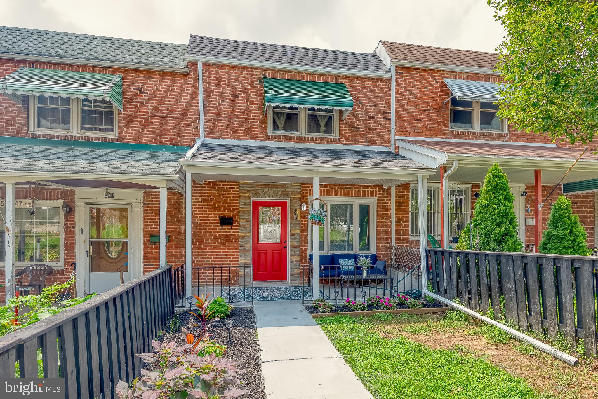 Welcome to this 3 bedroom 1.5 Bath Traditional Row Home full of amenities. Beautiful front door with crystal lead panel. Walk into the freshly painted home with crown molding, custom ceiling fixtures, new recessed lights, original oak hardwood floors throughout. Dinning room features a custom wood plank accent wall. Updated kitchen with plenty of cabinets, including an island with oversized, easy glide drawers, Corian countertops, SS appliances, new lighting over island, new kitchen flooring. To the right the back door leads to a contemporary deck with a metal covered awing. To the left a Dutch door leading to a finished family, game, or entertainment area complete with bar, 1/2 bath, and new waterproof vinyl flooring. Separate laundry room , with plenty of storage space. Laundry room back door makes it convenient to walk out into the fenced in yard. Plenty big enough for cookouts or the kids to play in. Nice size main bedroom with new light. Bedroom 2 has an oversized closet with plenty of storage or customize your way. Bedroom 3 is the perfect size for a nursery, child's room, or home office. The full bath has a large skylight, allowing lots of natural light. Oversized cabinet over the toilet. The tub has a ceramic surround tile.
Big Ticket item, Roof less than 5 years new. Come see for yourself, it wont last long. More Pictures Coming Soon