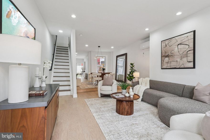 Welcome to 1302 N Lawrence Street — a renovated 3-bedroom, 2-bathroom home located in the heart of Olde Kensington. This home has a ton of space with over 1,500 sq ft, a great back yard and a location that is tough to beat! 

As you enter the home you're greeted by your gracious living space that gets a ton of natural sunlight from the east facing front windows.  You also have plenty of room to incorporate a dining area as well!  Through the living/dining area you have your gourmet kitchen with stainless steel appliances and plenty of counter space for both food prep and entertaining! You also have a walkout sliding door leading you to your back patio and yard, which will be great come the Spring and Summer time for all the hosting you can do. 

On the second floor you have two good size bedrooms with ample closet space and a full hall bath. On this floor you also have your laundry. The third floor has your primary suite with plenty of closet space and a brand new ensuite bath with modern finishes, stall shower and spa like soaking tub. 

Olde Kensington is no longer a best kept secret offering a great blend of walkability to Girard ave and public transportation along with plenty of cafes and award winning restaurants only a stones throw away.  You have easy accessibility to Fishtown and major arteries in and out of the city limits. Don't miss your chance to own this gem!