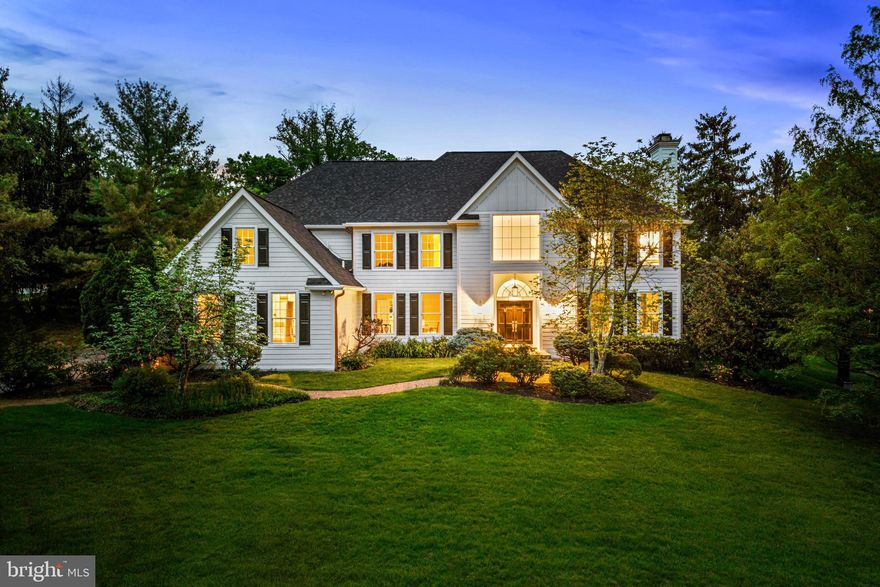 EXTENSIVE INTERIOR AND EXTERIOR RENOVATIONS COMPLETED WITHIN THE LAST YEAR. ALL SECOND FLOOR CARPETING NOW BEING REPLACED WITH BEAUTIFUL SITE FINISHED FLOORS TO MATCH THOSE ON THE FIRST FLOOR!
Welcome to this picture perfect sun-filled residence, located on a beautiful cul-de-sac lot in the heart of Radnor with low taxes ( $19,814 in 2024)!.  This stunning property with low taxes has been meticulously renovated from top to bottom within the last year, with improvements including new landscaping, all new Hardie Plank  siding, a new architectural shingle roof with new gutters and copper downspouts, all new Marvin windows and doors, freshly painted neutral interior throughout, newly renovated white gourmet kitchen with custom cabinetry, Caesarstone countertops, modern fixtures and large adjacent breakfast room, expansive mudroom with custom-built lockers and storage, fabulous new primary suite with walk-in custom-outfitted closet, incredible primary bath with his and hers walnut vanities and make-up station with Cambria tops, frameless glass shower and soaking tub,  In-law suite with sitting room and stunning new bathroom and two additional spacious bedrooms with designer baths. Additional features include a breathtaking foyer with curved staircase, beautifully crafted millwork, wainscoting and moldings, marble and site finished oak floors throughout the first floor an easy open flow to the surrounding rooms, spacious living room, dining room and office spaces, bright family room off of the kitchen with vaulted ceiling and a new finished lower level with lots of flexible spaces including a gym and media room. Move right in and enjoy this family friendly neighborhood, close to all forms of transportation, renowned Radnor and private schools, endless clubs and recreational facilities, shopping, restaurants, Center City Philadelphia, Philadelphia International Airport and more.  A rare find!!!