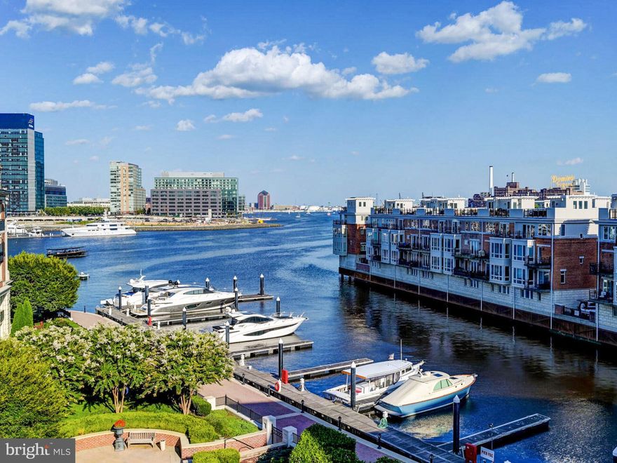 Experience waterfront luxury at its finest in this stunning 2-bedroom, 2-bath residence at The Ritz-Carlton Residences in Baltimore. Spanning over 1,800 square feet of indoor living space, this home offers sophisticated living on the fifth floor with breathtaking views of the marina and outer harbor. Enjoy seamless indoor-outdoor living with two private balconies, including an expansive 1,000+ square foot terrace—perfect for entertaining or quiet relaxation. Enter through a private elevator vestibule into a beautifully designed space featuring custom finishes, hardwood floors throughout, and an open-concept layout. The gourmet kitchen is outfitted with Viking appliances and flows effortlessly into the living and dining areas. The primary suite is a true retreat with a spacious walk-in closet and a spa-inspired bath. Unwind in your private community garden before stepping directly onto the Baltimore Promenade to hop on the water taxi or take a scenic stroll. The building’s world-class amenities include 24/7 concierge and security, valet parking, a doorman, porter service, pristine gardens, an indoor pool, a fitness center, a community theater, six guest suites, and multiple elegant event spaces. Minutes away from Baltimore’s vibrant arts district, as well as Ravens and Orioles games and with convenient access to BWI, I-95 South, and Penn Station, this residence provides the perfect blend of luxury, comfort, and accessibility. Discover waterfront living at its finest at The Ritz-Carlton Residences. Schedule your private showing today!