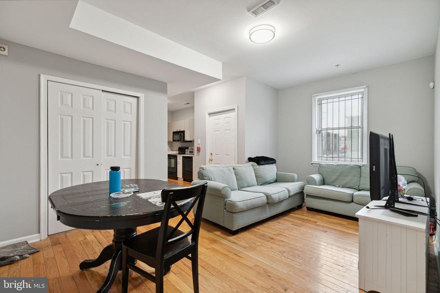 $525 will be the net effective rent with 1 month free included (room with a shared bathroom).

Rooms are leased individually! This unit has 4 rooms- 2 rooms have a private bathroom and then 2 roommates share the third bathroom. Private room is $600 and rooms with shared bathroom is $575. Great location, 7 minutes to Temple University! The apartment features large rooms that easily can fit queen size beds, desks, dressers & more! Modern kitchen appliances, central A/C and heating, alarm, intercom, washer & dryer. Spacious common area, a lot of natural light, and the convenience of the location. The carpet will be replaced with wood floors, new granite countertops will be updated and the walls will be repainted prior to move in. Diamond landlord status (security cameras, adequate lighting, area within temple patrol zone). Unit is recently updated!