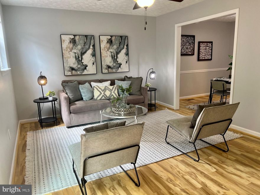 Stunning 3 Bedroom / 2.5 Bath Seven Oaks Townhome minutes away from Fort Meade, MARC station, NSA, BWI, and more. This wonderful home boasts elegant hardwood floors throughout the main level, new carpet and recently updated bathrooms throughout. Delightful eat-in kitchen with new stainless steel appliances, alongside separate formal dining room for more formal gatherings, and plenty of other living space on main floor. Walk out the sliding glass doors from your living room to a beautiful fenced in back yard backing to trees with a deck for spending time with friends outside. Primary suite includes private bath and multiple closets, with 2 more beds and a hall bath upstairs. Basement includes a super cozy family room, laundry, and plenty of storage. Come see this beautiful home in a super convenient location!
Please contact listing agent for application link.