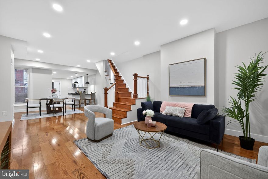 Pack your bags and move right in, 5216 Delancey St is ready for its newest owner! The inviting front porch welcomes you into the house which has been recently renovated from top to bottom. This quality rehab has real hardwood floors, recessed lighting, a brand new kitchen and all brand new appliances on the first floor. The second floor has three great size bedrooms, tons of closet space and the bright and fresh full bathroom. Don't for get about the central air to keep you cool in the summer and warm in the winter. Located right on the boarder of Cobbs Creek and University City, not only is there easy access to the heart to University City and Center City, but there are tons of eateries and restaurants within walking distance. Scheduled your showing today!