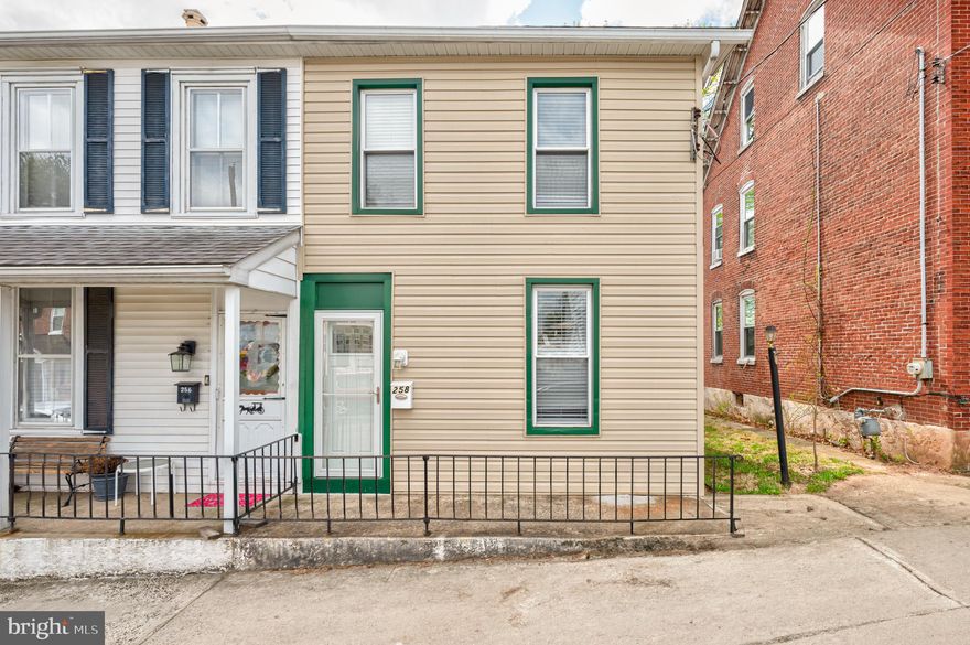 Open House Canceled!   FA-FA-FABULOUS is the best way to describe this fully renovated tasteful twin on the quaint Chestnut Street block of Spring City Borough, Spring-Ford School District.  A few long years of hard work and sweat equity have redefined this property top to bottom with nothing left to do but move in and relax knowing everything was completed with intent for this owner to stay longterm.  This, in no way, was a flip project; this was about life finding new direction and following dreams, only to leave behind an opportunity in this amazingly crafted HOME at 258 Chestnut.  Entering, the open main floor plan with 10ft ceilings capturing natural light upon the light tones that grabs your interest right away! This living/dining combo features a large pantry as well as a sleek and well situated half bathroom for guests.  You will appreciate the ceiling fans and ample recessed lighted as a theme throughout the home. The just completed custom kitchen boasts wide plank LVP, gorgeous toned cabinetry, sturdy granite tops, subway tile splash, stainless steel appliances, large pantry, and even a premier laundry set up. A personal favorite, the back deck with roof coverage, fenced in yard with shed, and gate access to the rear ally on Brown St where there is opportunity to place a driveway or parking in the future. Please also look to the left and note the Brown St park and public pool a block away. The second floor offers two substantially sized bedrooms both with LVP, ceiling fans, and recessed lighting and a beautifully finished custom bathroom.  The bathroom offers plank ceramic tile, upgraded vanity, tub shower with tile surround. The third floor offers a cool modern 3rd bedroom with engineered wood floors and closet space. Your Future Home was taken down to the studs, rewired, new mechanicals, new plumbing, drywalled, added a powder room, and even new roof and siding back in 2017 by the previous owners.  As the owner follows his dreams and future, an opportunity for you knocks at 258 Chestnut for yours to come true also!  Call to schedule with us today.