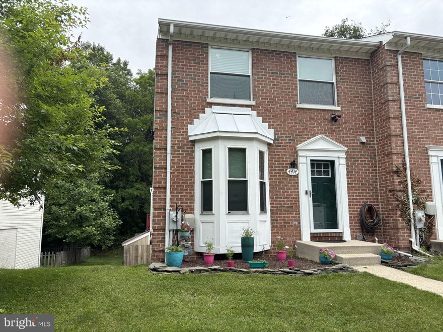 RARELY AVAILABLE!! End of group townhouse with skylights, fireplace in the living room and bump outs in living room and lower level !! The bump outs give you a huge living room and lower level family room!! 6 Foot fenced back yard! Recessed LED lights! New  HVAC!  New replacement windows 8/24!! Deck that over looks trees! Storage shed for all you outdoor equipment! 3 large bedrooms and 2 1/2 baths with rough in for a full bath in the lower level!! Kitchen in the front with plenty of bright light! Ceiling fans through out the house!  Huge laundry room with new tankless water heater, beautiful front loading washer and dryer, laundry rm sink and plenty of extra storage!!