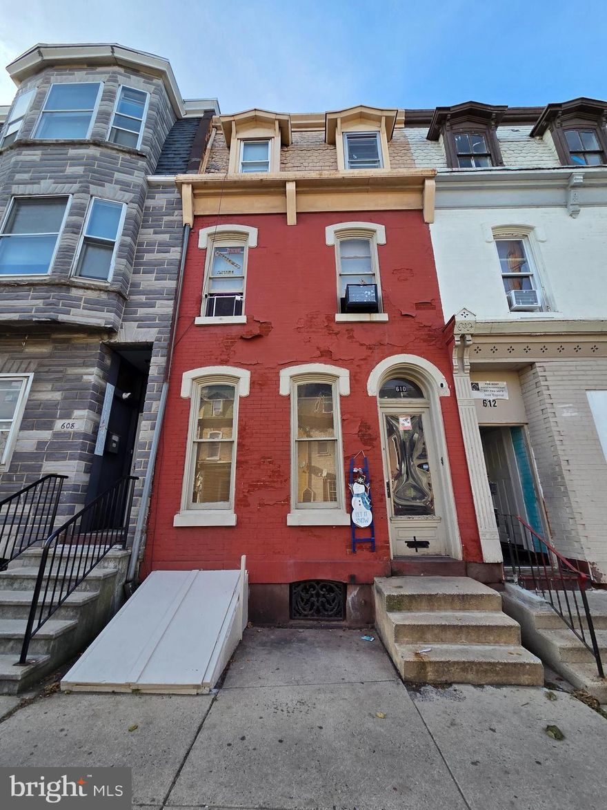 Welcome to 610 N. 9th St. This is the 2 unit property you have been looking for! Located in North East Reading, this city property features a 1st floor unit with 2 bedrooms and the second floor unit featuring 4 bedrooms! Fully occupied and professionally managed, this property is generating income day 1. First floor has entrance in the front and rear of property, complete with 2 bedrooms, spacious living roo, kitchen and full bathroom. Tenant has been in place for over 5 years with a lower rent but willing to paying 1,000 a month. The second floor has a main entrance in the front. The second floor is a well maintanced unit with an eat in kitchen, full bathroom, living room and 2 bedrooms. The 3rd floor has 2 additional spacious bedrooms. Tenant has been in place for over 2 years paying 1,100 a month. This property has an additional detached garage! cleaned and ready to rent, you can easily rent out to tenants for additional income. Owner pays heat and water bill. This turn key property in North East Reading will not last long! Looking for another multi unit? This property can be purchased with 701 N.11th st!! Set up a tour for both today.